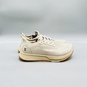 Flux Shoes Womens 7 Beige Knit Adapt Low Top Running Athletic Sneakers Comfort
